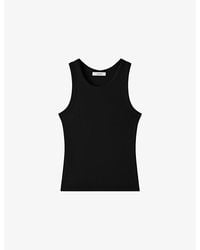JOSEPH - Yeux Ribbed Stretch-Cotton Tank Top - Lyst