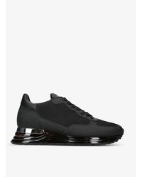 Mallet - Popham Panelled Croc-effect Leather And Mesh Trainers - Lyst