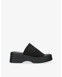 Steve Madden - Slinky Woven Platform Sandals - Lyst