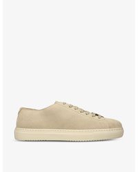 Doucal's - Panelled Tonal Suede Low-top Trainers - Lyst