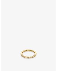 Indigo Lune - Eterna 18Ct Plated Stainless Steel Ring - Lyst