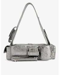 Balenciaga - Superbusy Sling Xs Metallic-leather Shoulder Bag - Lyst