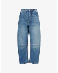 ME+EM - Engineered Cropped Denim Jeans - Lyst