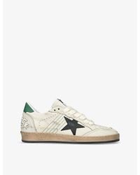 Golden Goose - Ballstar 10366 Leather Low-Top Trainers - Lyst
