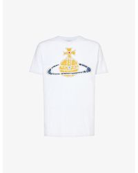 Vivienne Westwood - Time Machine Brand-print Cotton-jersey T-shirt - Lyst