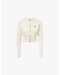 Vivienne Westwood - Bea Cropped Cotton-And-Cashmere Cardigan - Lyst