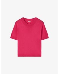 JOSEPH - Jana Round-Neck Relaxed-Fit Silk Top - Lyst