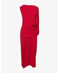 CFCL - Ac Milan Draped Knitted Maxi Dress - Lyst