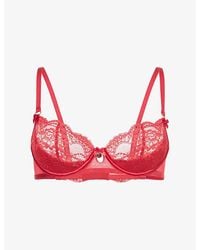 Lounge Underwear - Brianna Plunge Lace Bra - Lyst