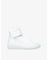 Maison Margiela - Future Mid-Top Leather Trainers - Lyst