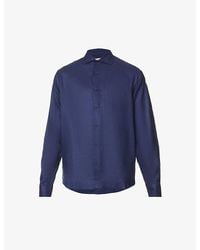 Orlebar Brown - Giles Brand-Tab Regular-Fit Linen Shirt - Lyst