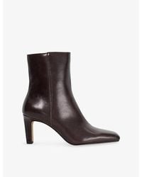 Dune - Regular Fit Ovation Square Toe Heeled Boots - Lyst