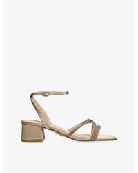 Steve Madden - Gabby Tus Satin Heeled Sandals - Lyst