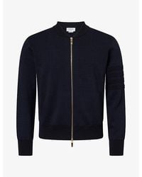 Thom Browne - Ottoman Milano Wool-Blend Bomber Jacket - Lyst