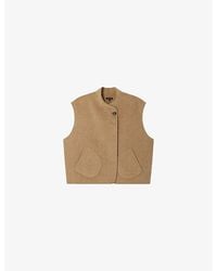 Soeur - Adeline Sleeveless Wool-Blend Jacket - Lyst