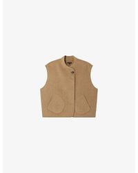 Soeur - Adeline Sleeveless Wool-Blend Jacket - Lyst