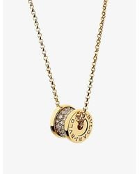 BVLGARI - B.Zero1 18Ct- And 0.31Ct Brilliant-Cut Diamond Pendant Necklace - Lyst