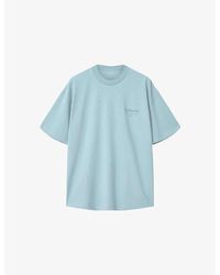 AllSaints - Xander Logo-Embossed Short-Sleeve Cotton T-Shirt - Lyst