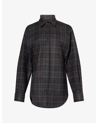 DARKPARK - Anne Tailored Tartan Woven Shirt - Lyst