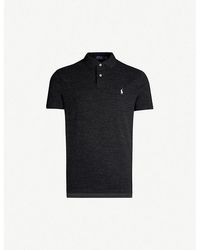 Polo Ralph Lauren - Short-Sleeved Logo-Embroidered Custom-Fit Cotton-Piqué Polo Shirt - Lyst