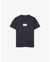 The Kooples - Branded Short-Sleeved Cotton-Jersey T-Shirt - Lyst