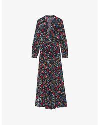 Zadig & Voltaire - Rayado Floral-Print Woven Maxi Dress - Lyst