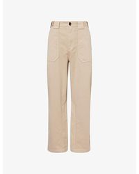 Loewe - X Paula's Ibiza Wide-Leg Cotton Cargo Trousers - Lyst