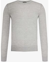 Tom Ford - Crewneck Long-sleeved Wool Knitted Jumper - Lyst