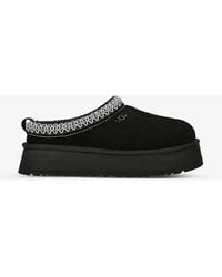 UGG - Tazz Platform Shearling-lined Suede Slippers - Lyst
