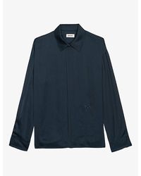 Zadig & Voltaire - Tyrica Relaxed-Fit Long-Sleeve Satin Shirt - Lyst