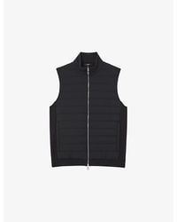 Reiss - Newford Funnel-Neck Quilted Gilet - Lyst