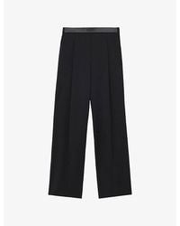 Loewe - Pleated Straight-Leg Wool Trousers - Lyst