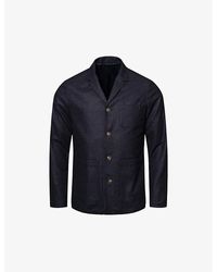 Eton - Regular-fit Wool And Cashmere-blend Overshirt - Lyst