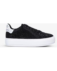 kurt geiger laney black trainers