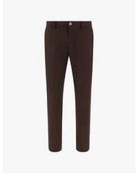 BOGGI - Straight-Leg Regular-Fit Stretch Cotton-Blend Trousers - Lyst