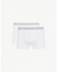 Hanro - Pack Of Two Cotton Essentials Stretch-Cotton Trunks - Lyst