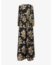 Huishan Zhang - Amanda Floral Woven Maxi Dress - Lyst