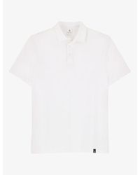 BOGGI - Short-Sleeved Branded-Tab Stretch-Cotton Polo Shirt - Lyst