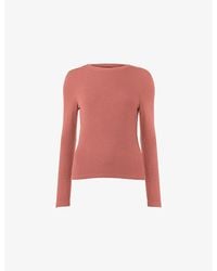 Whistles - Essential Ribbed Jersey Top - Lyst