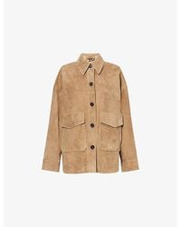 Arma - Kaylee Relaxed-Fit Suede Jacket - Lyst