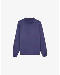 The Kooples - Crewneck Regular-Fit Cashmere-Blend Jumper - Lyst