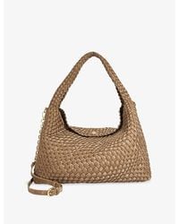 Dune - Deliberate Large Woven Faux-Leather Shoulder Bag - Lyst
