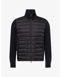Moncler - Hybrid Zip-Up Padded And Knit Cardigan - Lyst