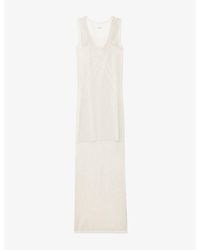 Zadig & Voltaire - Riza Lurex Cotton-Blend Knit Maxi Dress - Lyst