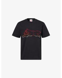 ICECREAM - Crystal Running Dog Cotton-Jersey T-Shirt - Lyst