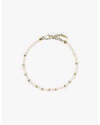 Missoma - Micro Pearl 18Ct-Plated Brass Beaded Bracelet - Lyst