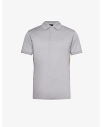 Emporio Armani - Logo-embossed Regular-fit Cotton-jersey Polo Shirt - Lyst