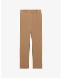 Reiss - Jade Straight-Leg Stretch Wool-Blend Trousers - Lyst