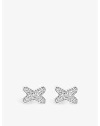 Chaumet - Jeux De Liens 18Ct- And 0.16Ct Brilliant-Cut Diamond Single Earring - Lyst