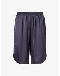 Frankie Shop - Nelis Satin Bermuda Shorts - Lyst